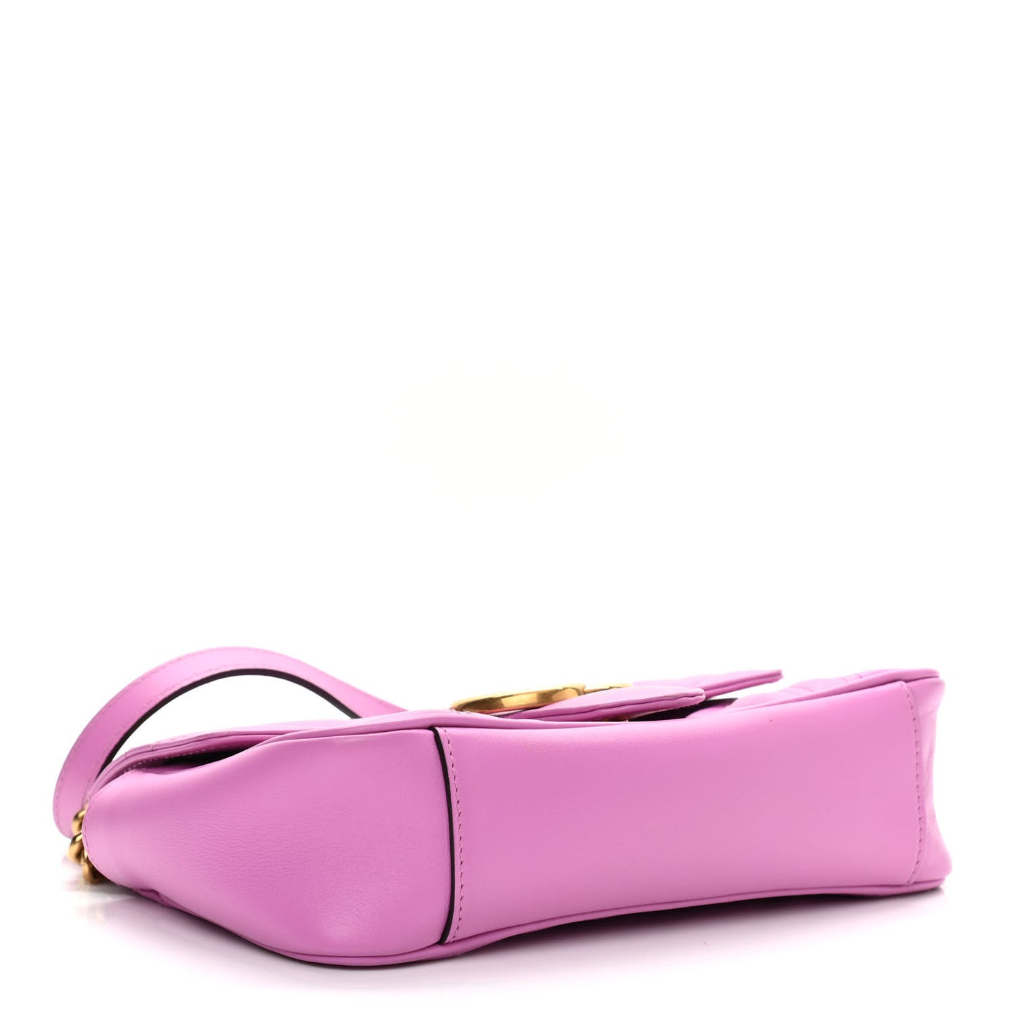 Calfskin Matelasse Mini GG Marmont Shoulder Bag Candy Mousse