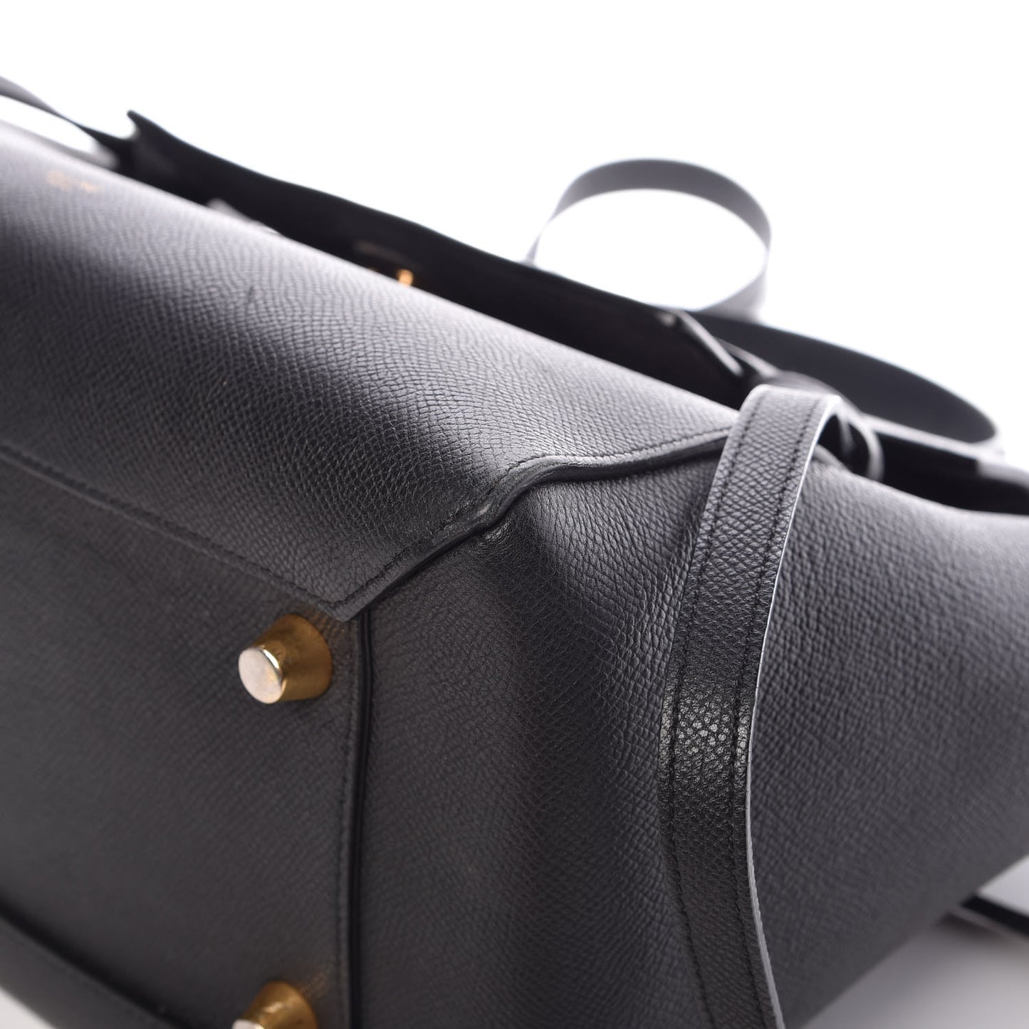 Grained Calfskin Mini Belt Bag Black