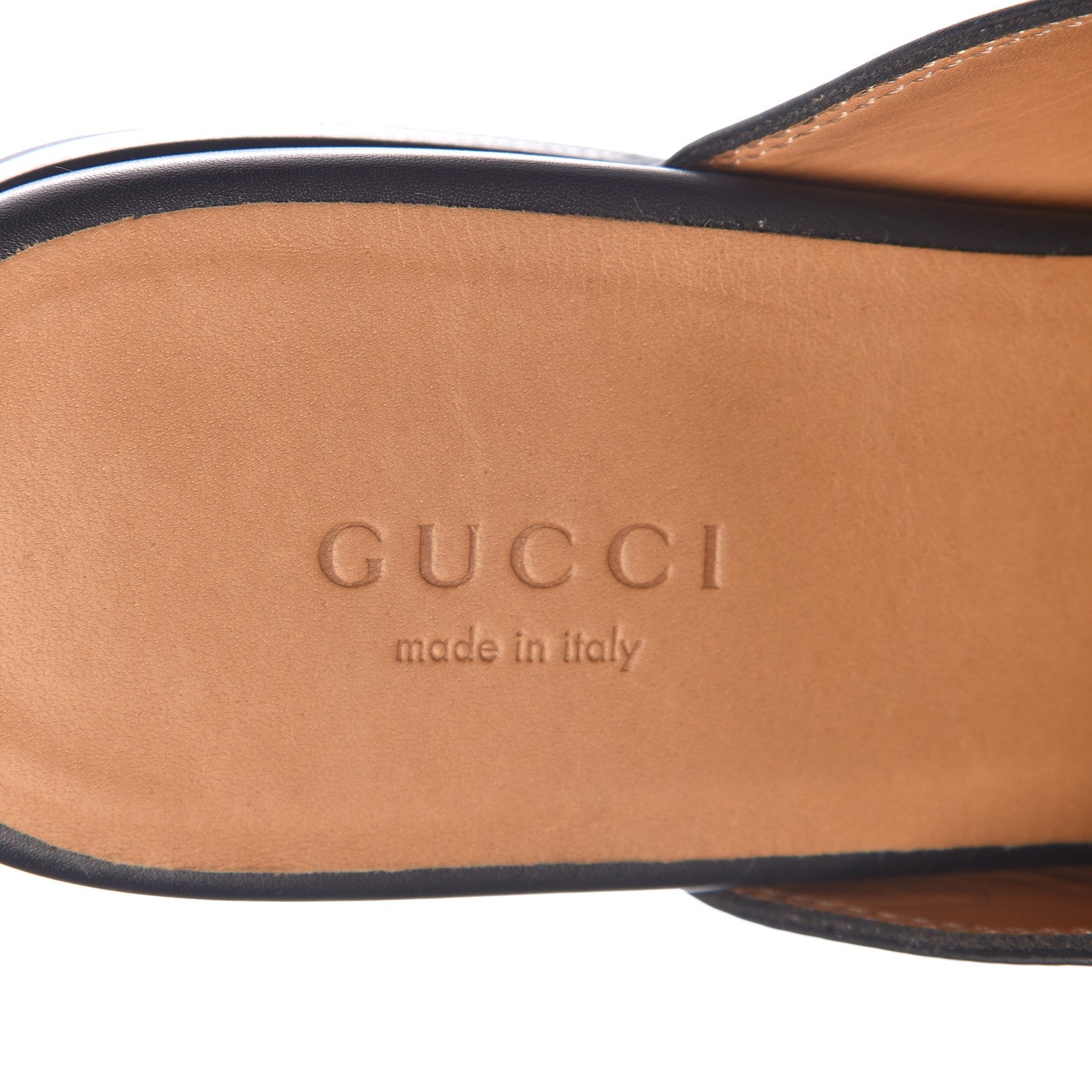 Gucci Calfskin Womens Princetown Slippers 37 Black 7 of 10