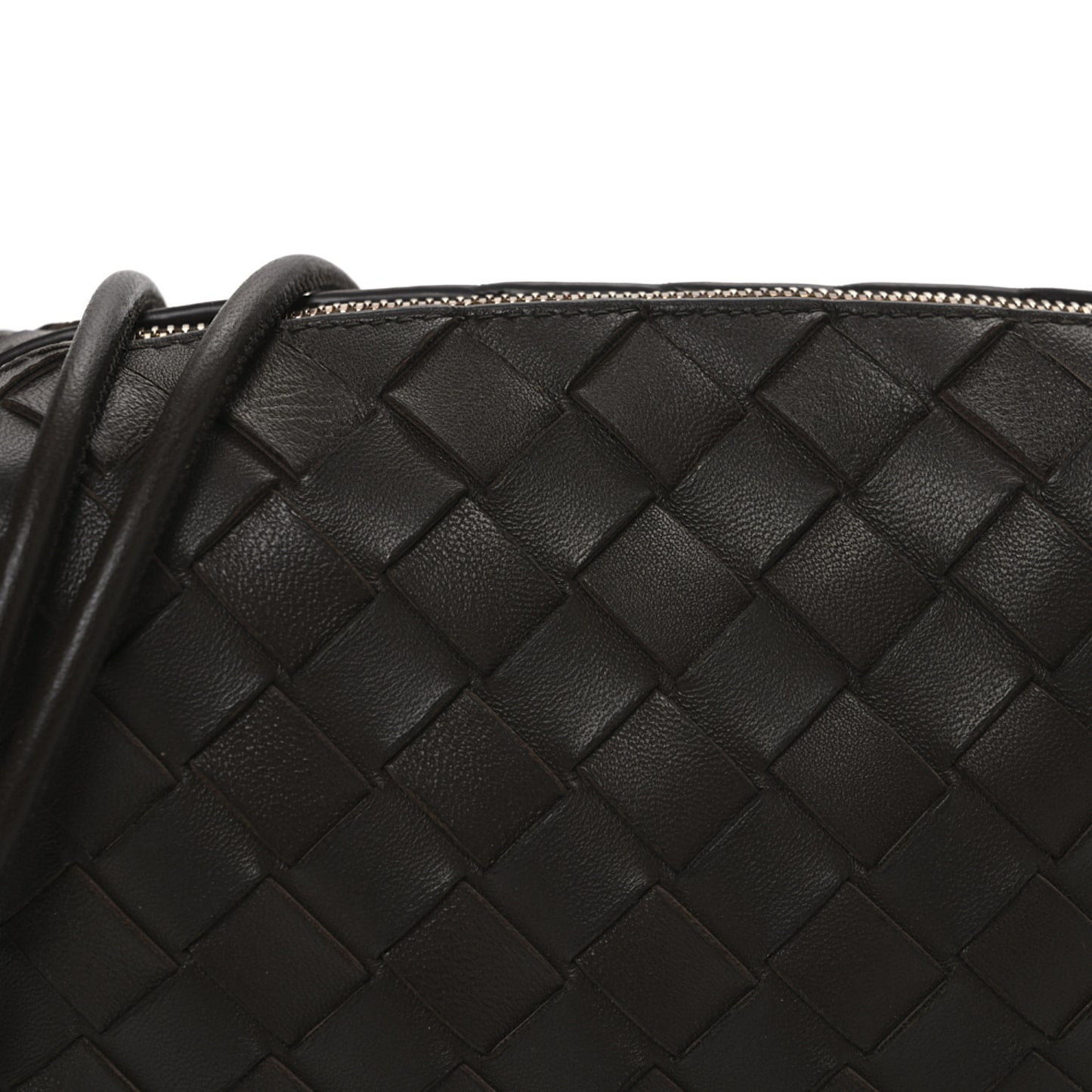 Nappa Intrecciato Mini Loop Camera Bag Light Brown