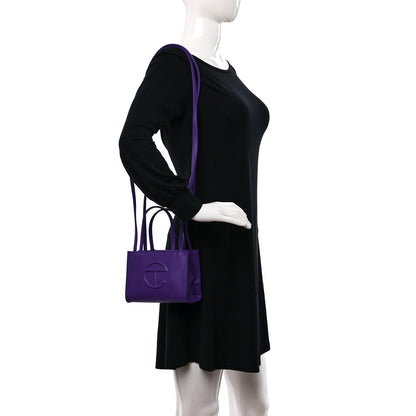 Telfar Vegan Leather Small Shopping Bag Grape 2 of 9