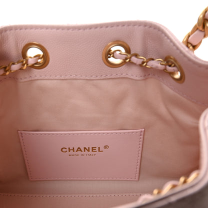 Chanel Caviar Quilted Mini Chanel 25 Handbag Light Pink 6 of 11