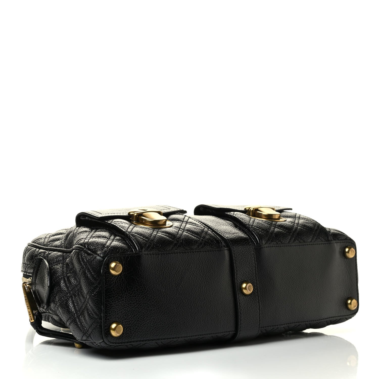 Marc Jacobs Calfskin Quilted Venetia Satchel Black 4 of 9