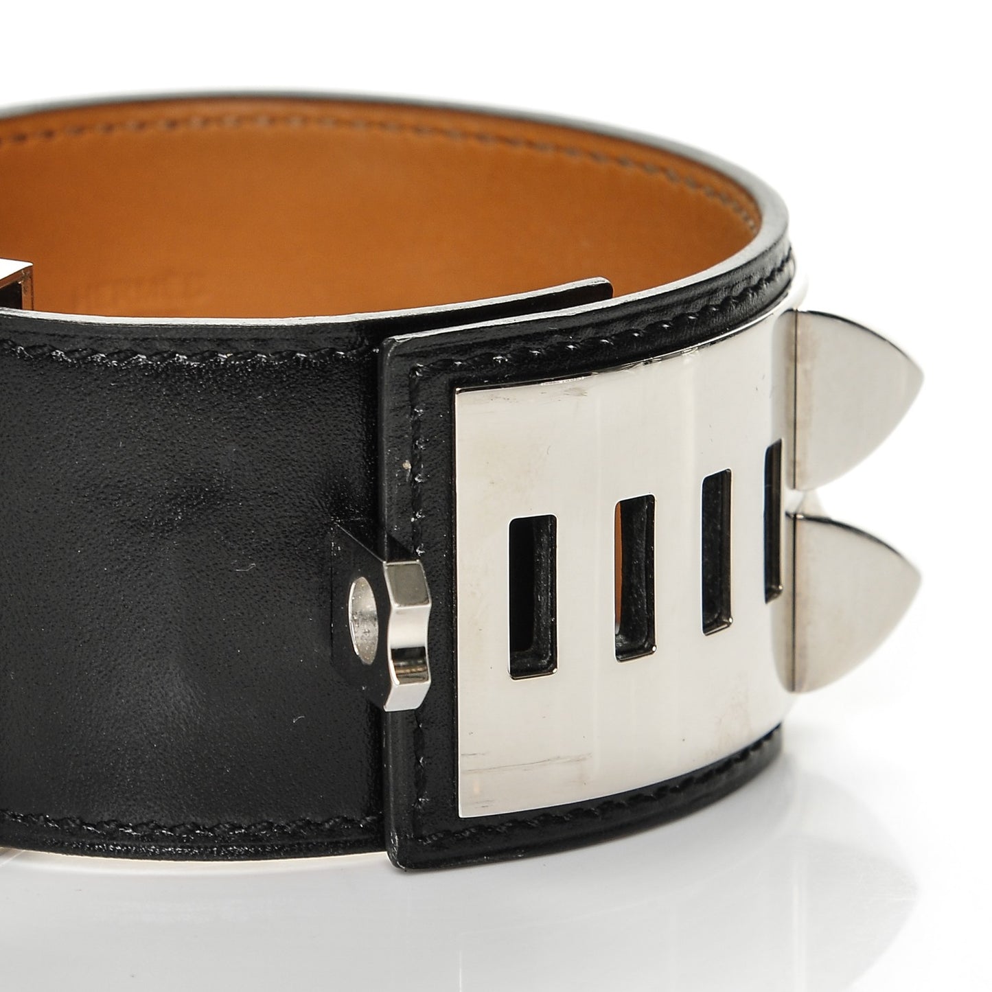 Box Calfskin Collier de Chien CDC Bracelet L Black