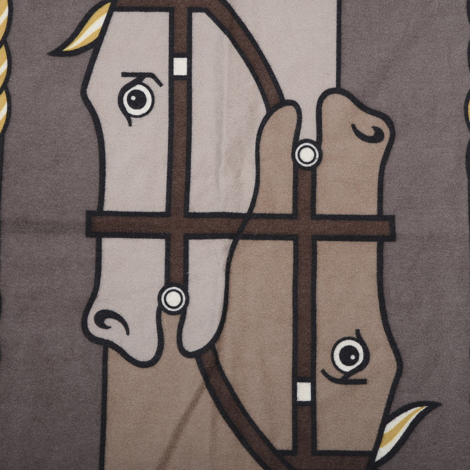 Hermes Cashmere Silk Quadrige Blanket 3 of 4