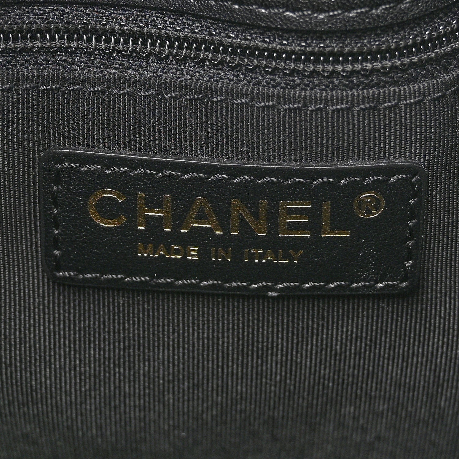 Chanel Lambskin Quilted CC Dweller Drawstring Tote Black 5 of 9