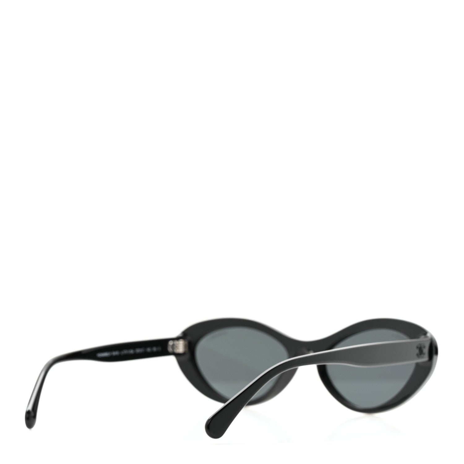 Chanel Acetate Oval Sunglasses 5416 Black Pink 4 of 8