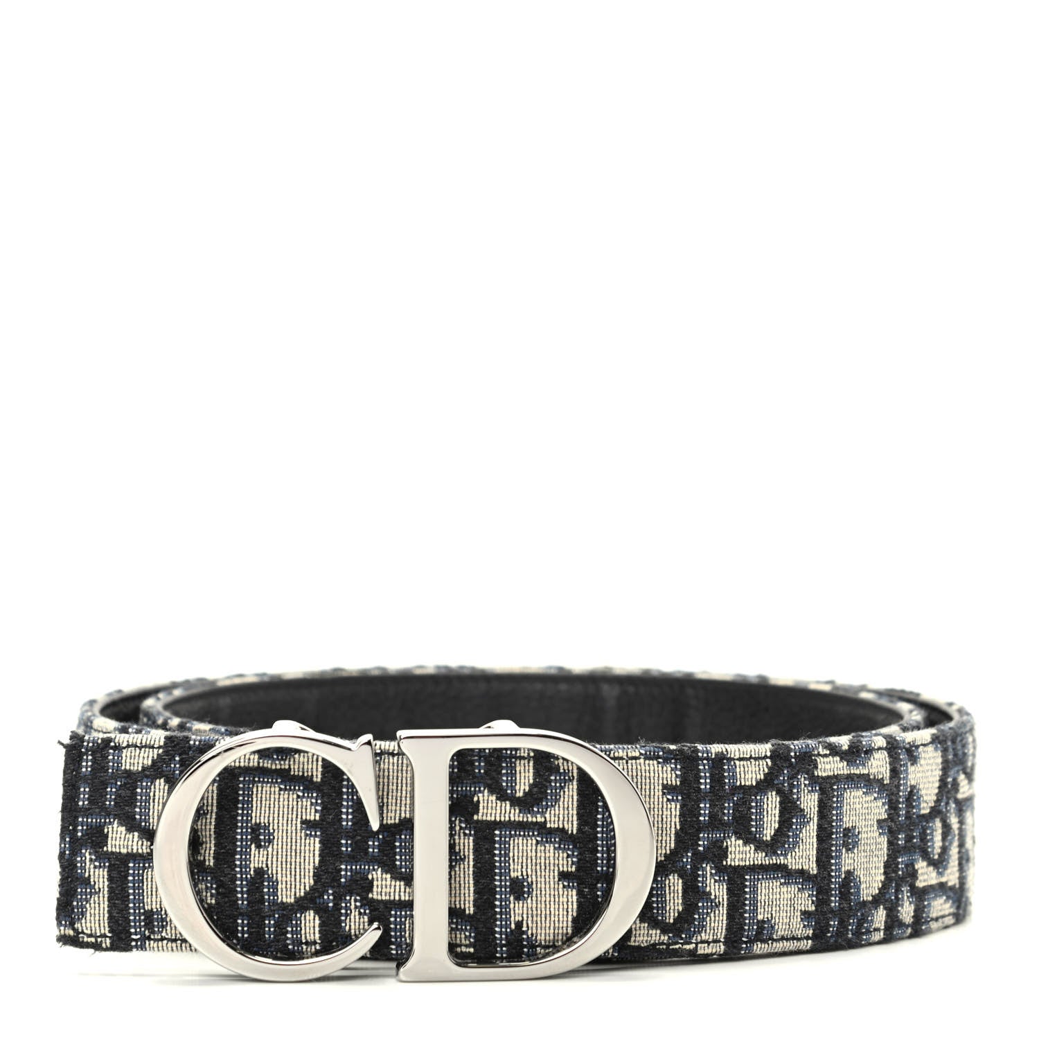 Christian Dior Oblique 35mm Belt 85 Blue Multi 1 of 6