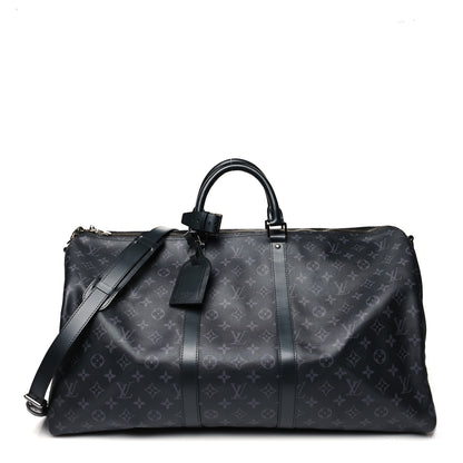 Louis Vuitton Monogram Eclipse Keepall Bandouliere 55 1 of 11