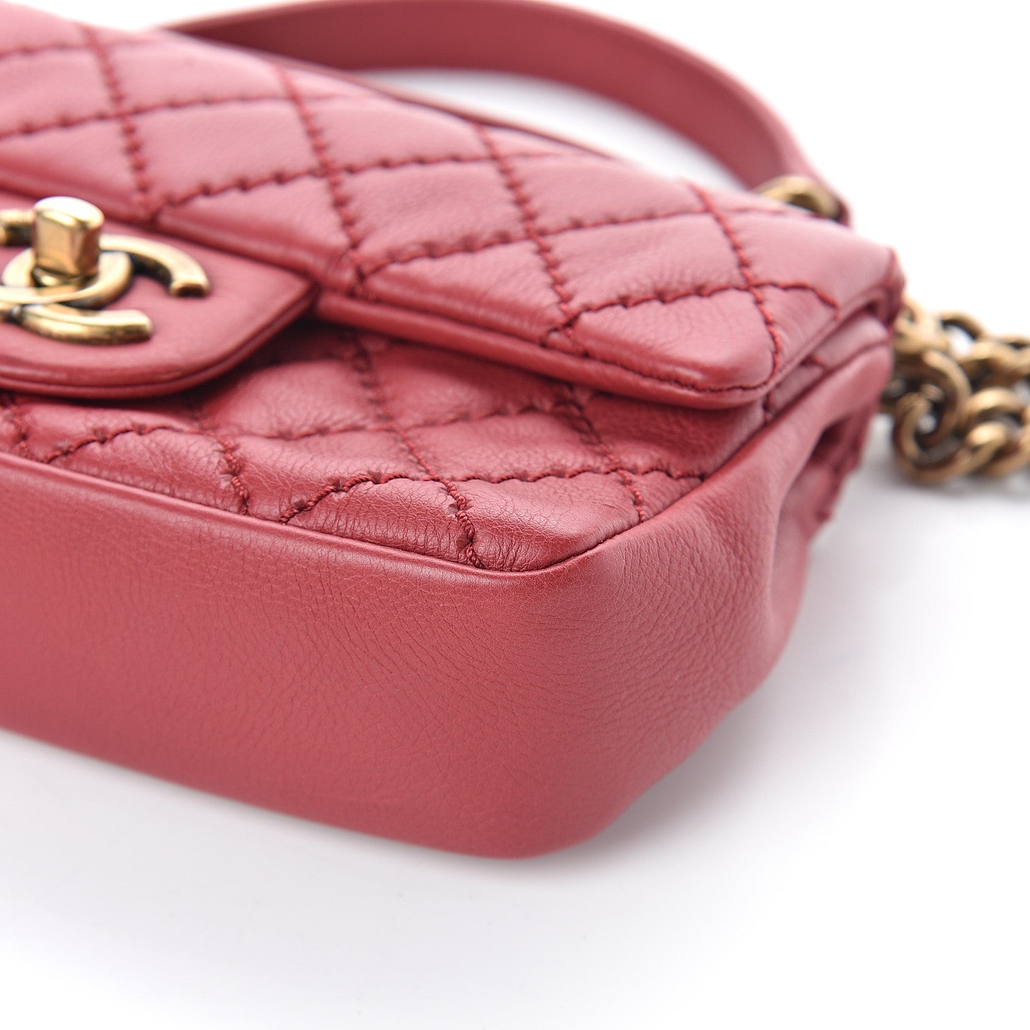 Chanel Calfskin Quilted Mini Urban Day Flap Red 8 of 8