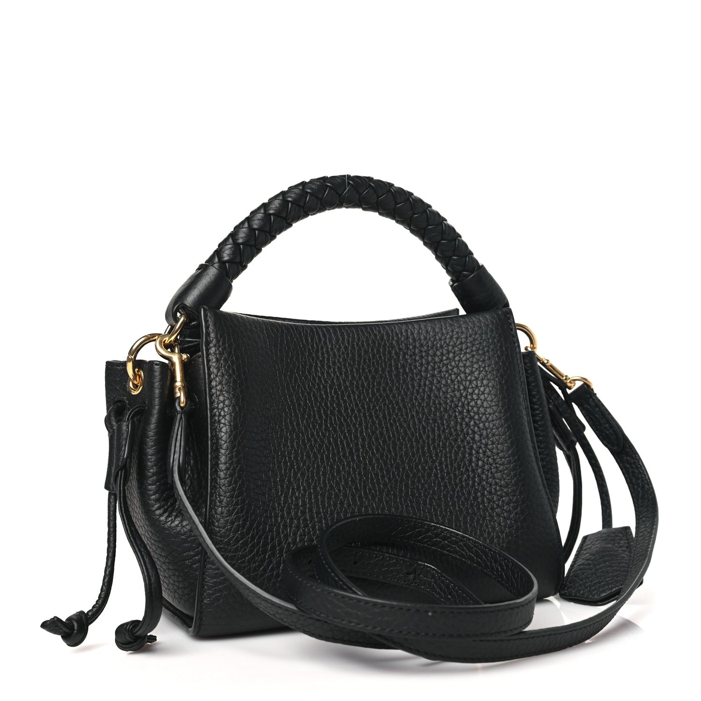Heavy Grain Mini Iris Tote Black