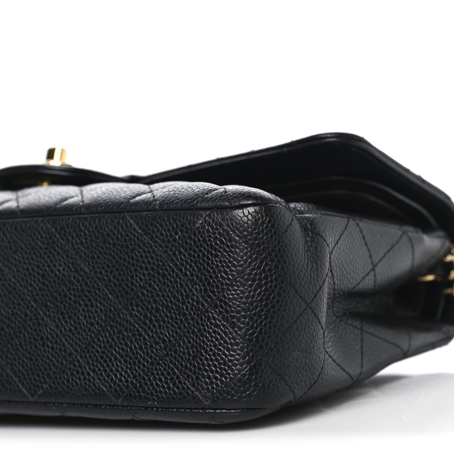 Chanel Caviar Quilted Medium Double Flap Black 10 of 11