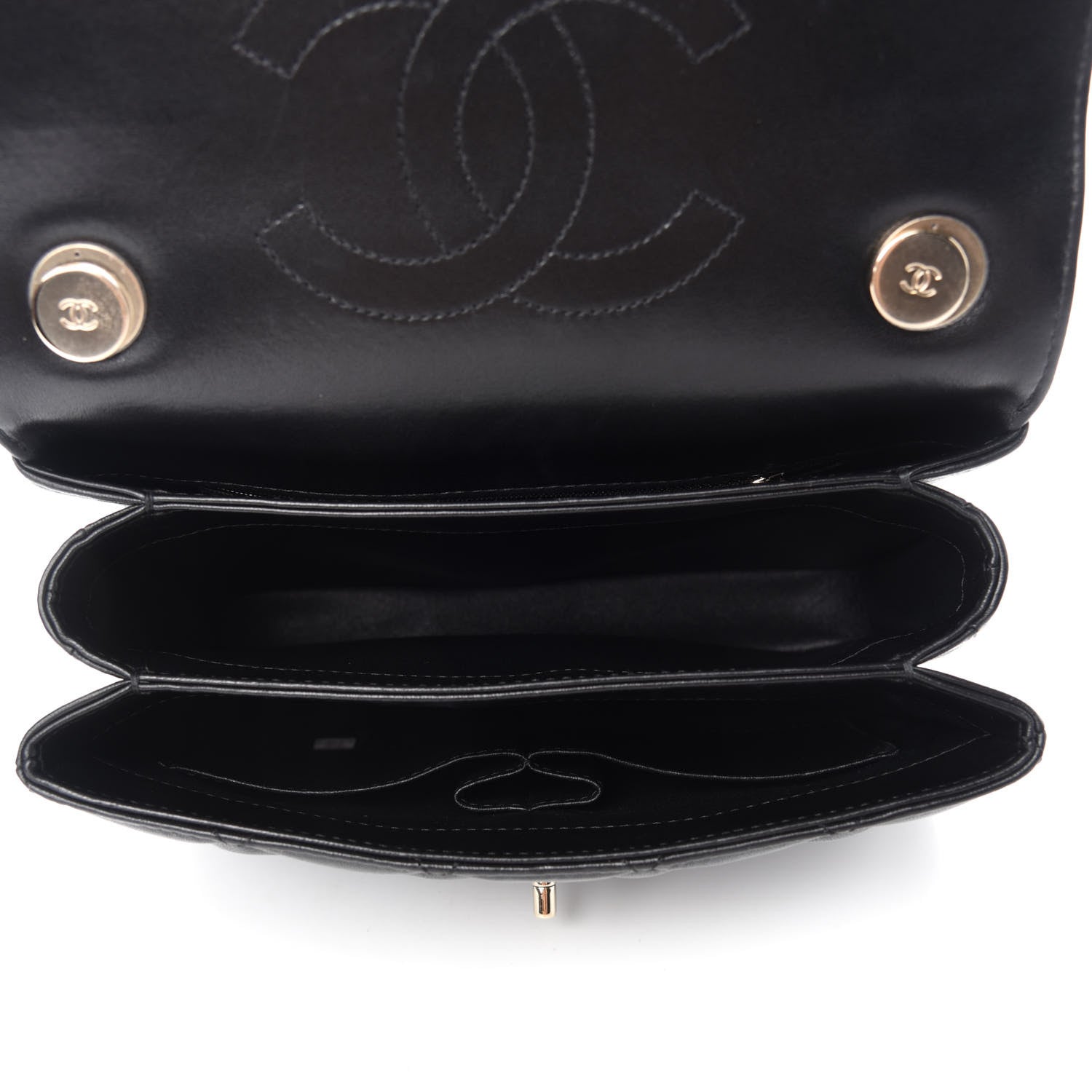 Chanel Lambskin Quilted Small Trendy CC Dual Handle Flap Bag Black 5 of 12