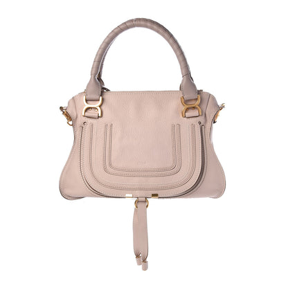 Chloe Calfskin Medium Marcie Satchel Abstract White 1 of 8