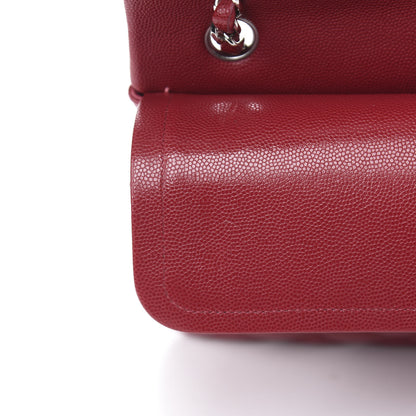 Chanel Caviar Quilted Medium Double Flap Dark Red 11 of 13
