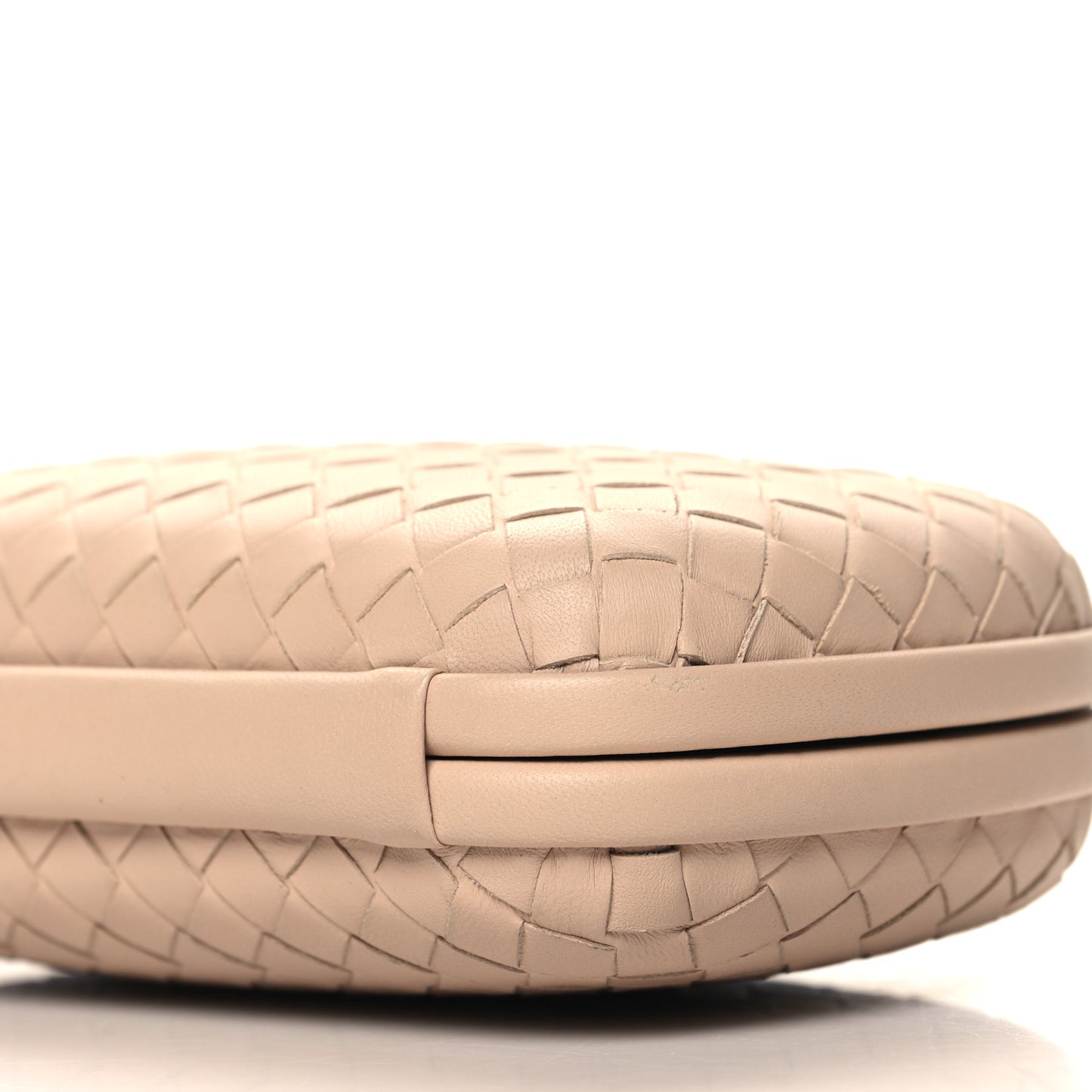 Nappa Intrecciato Chain Knot Clutch Mink