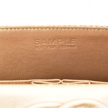 Chanel Tweed Mirror Embellished Medium Double Flap Gold 9 of 13