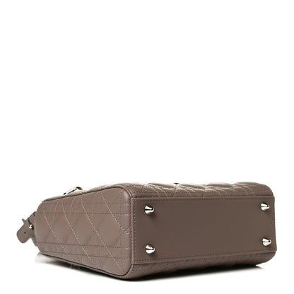 Christian Dior Lambskin Cannage Small My ABCDior Lady Dior Warm Taupe 4 of 13