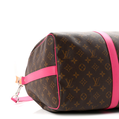 Louis Vuitton Monogram Keepall Bandouliere 45 Pondichery Pink 7 of 8