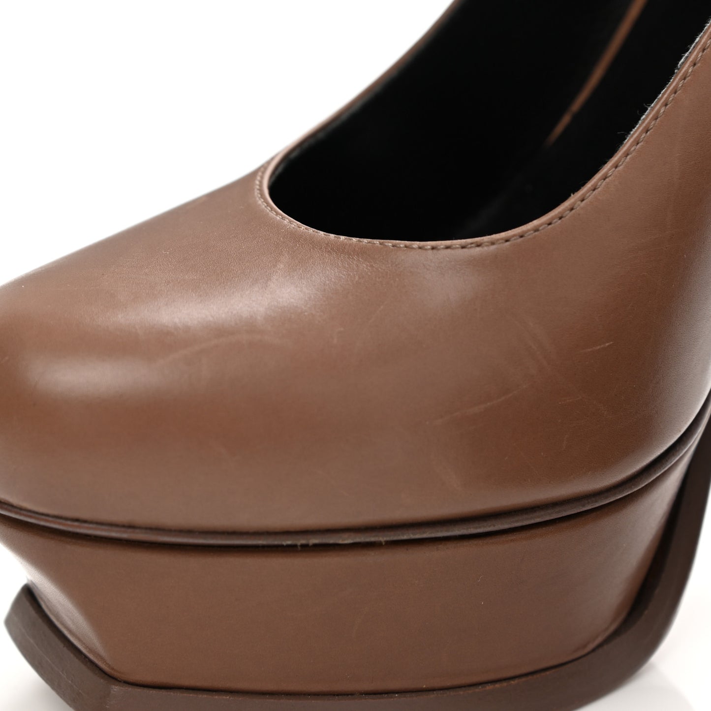 Seta Calfskin Tribute 105 Platform Pumps 38