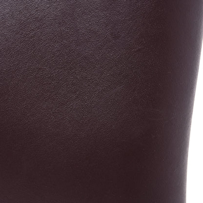 Chanel Caoutchouk CC High Boots 41 Dark Burgundy Black 13 of 14
