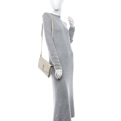 Saint Laurent Grain de Poudre Mini Uptown Crossbody Bag Blanc Vintage 2 of 12
