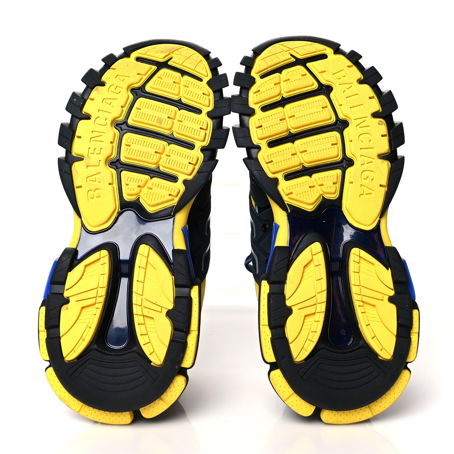 Mesh Nylon Mens Track Sneakers 40 Black Yellow Blue
