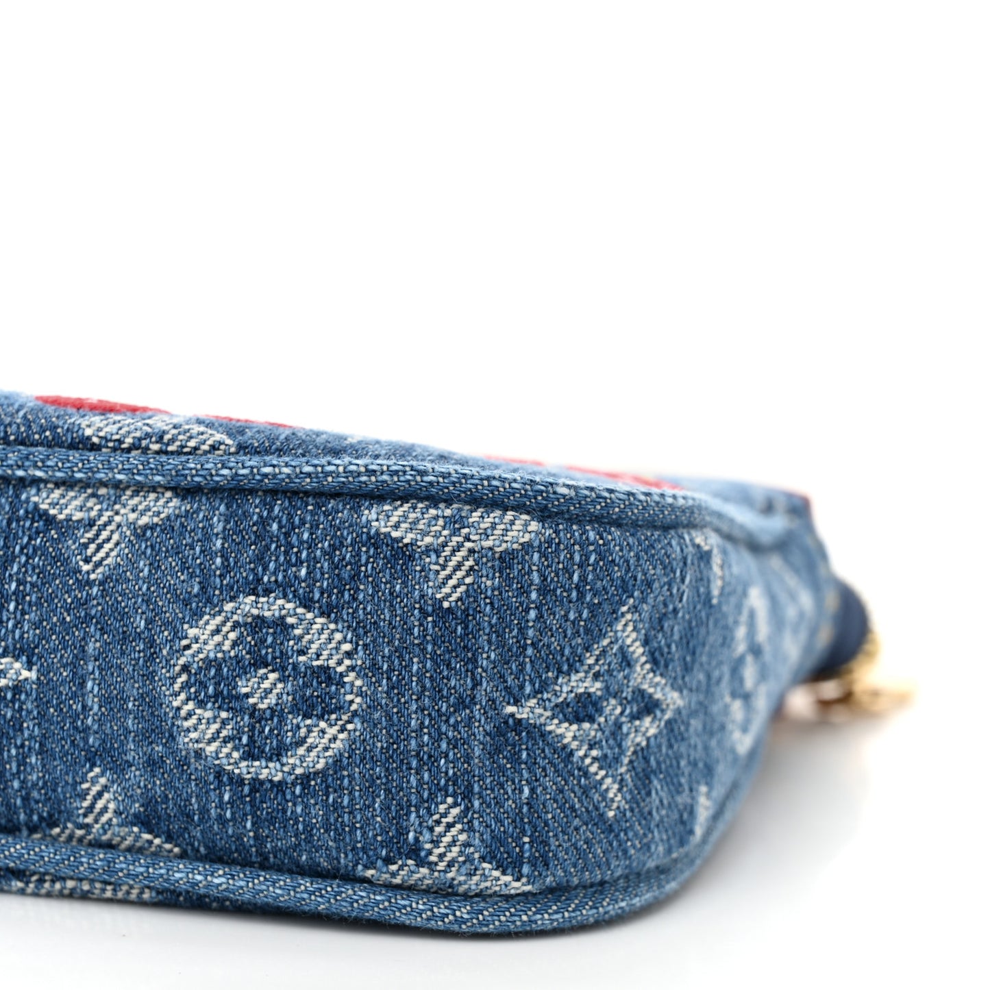 LV X TM Monogram Denim Cerises Pochette Accessories Blue