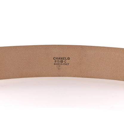 Chanel Metallic Calfskin Baguette Crystal CC Belt 85 34 Gold 3 of 7