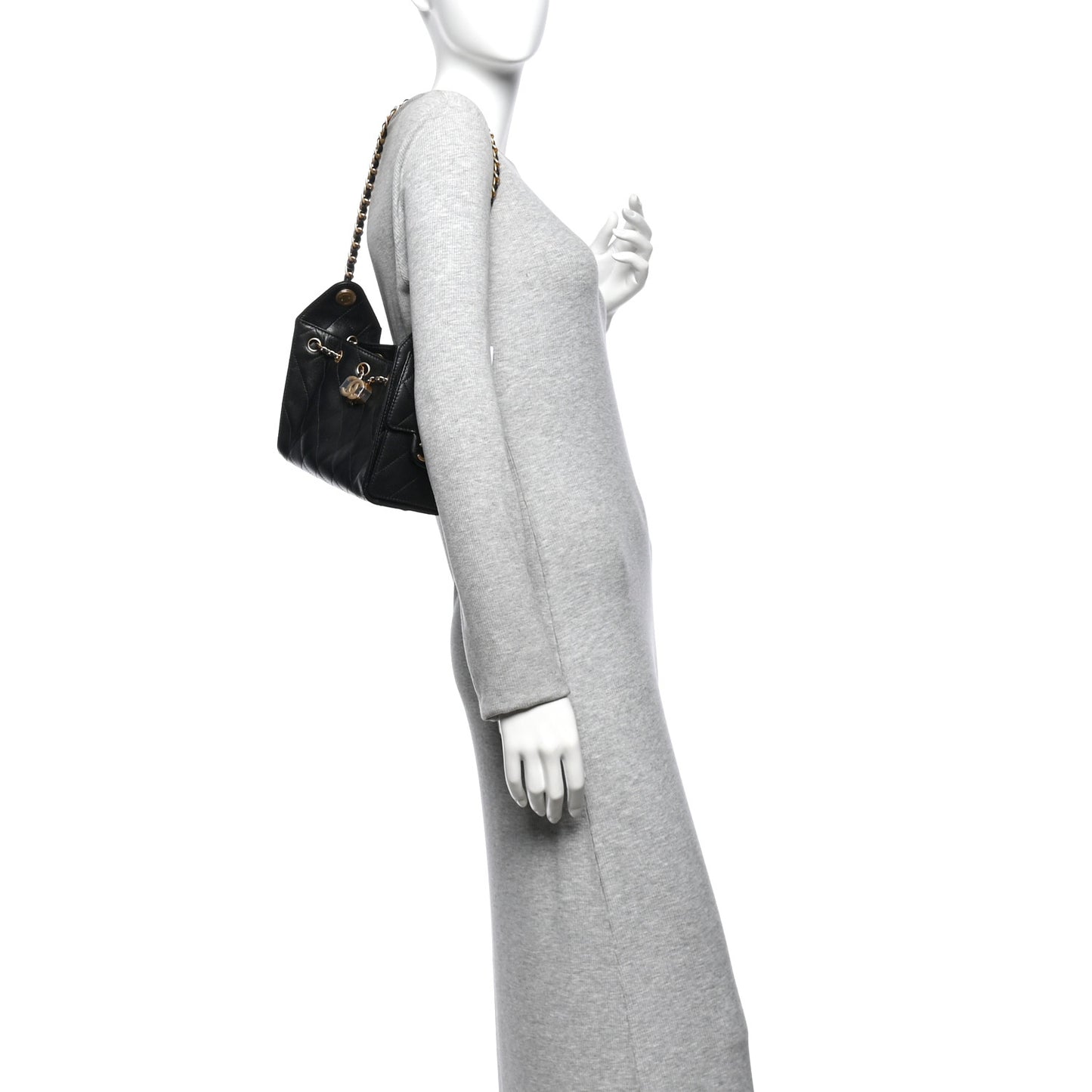 Caviar Quilted Mini Chanel 25 Handbag Black
