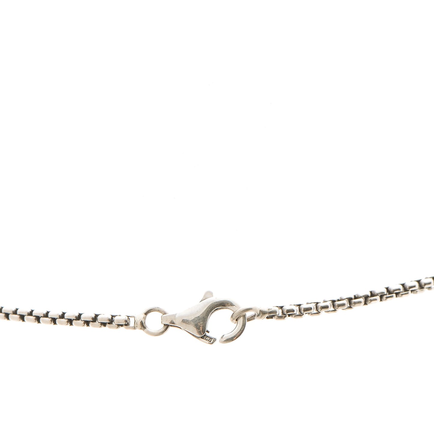 Sterling Silver Diamond 8mm Petite Round Necklace