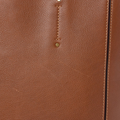 Chloe Calfskin Woven Medium Milo Shopping Tote Tan 13 of 22