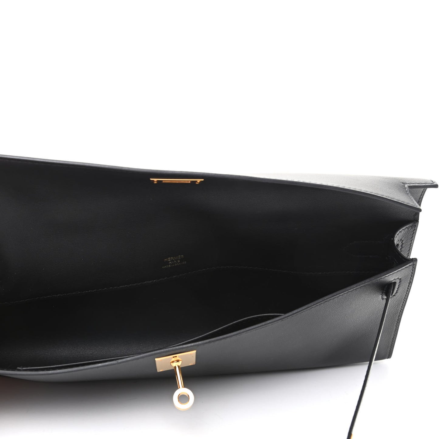 Swift Kelly Cut Clutch Pochette Black