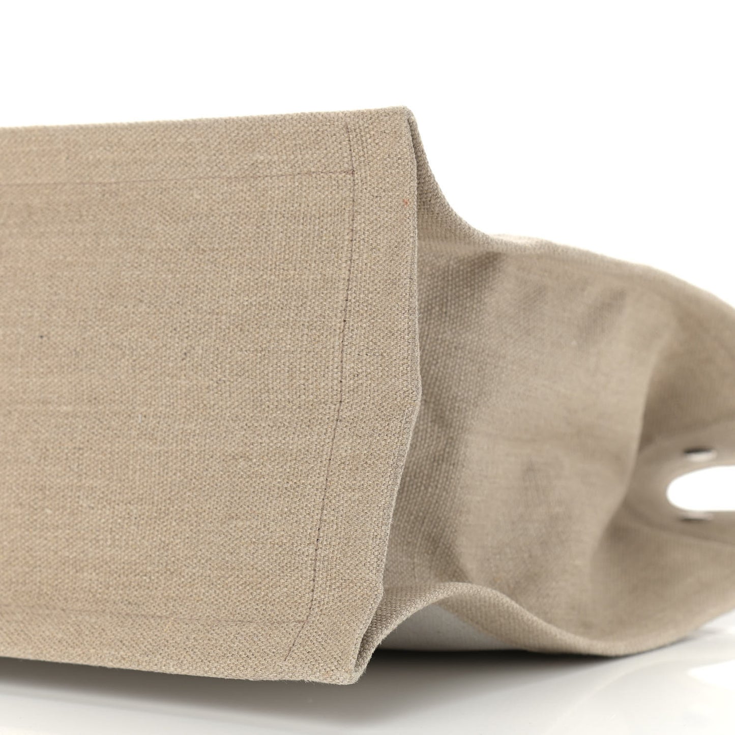 Linen Calfskin Rive Gauche Tote Optic White