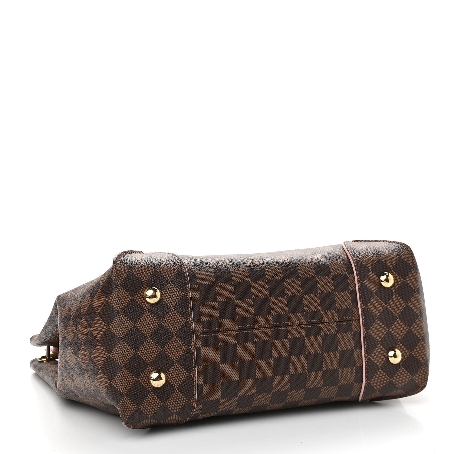 Louis Vuitton Damier Ebene Caissa Hobo Rose Ballerine 4 of 9