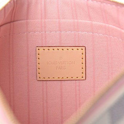 Louis Vuitton Damier Azur Neverfull MM GM Pochette Rose Ballerine 6 of 8