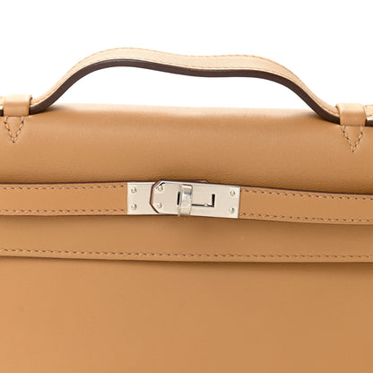 Hermes Swift Kelly Pochette Clutch Biscuit 8 of 12