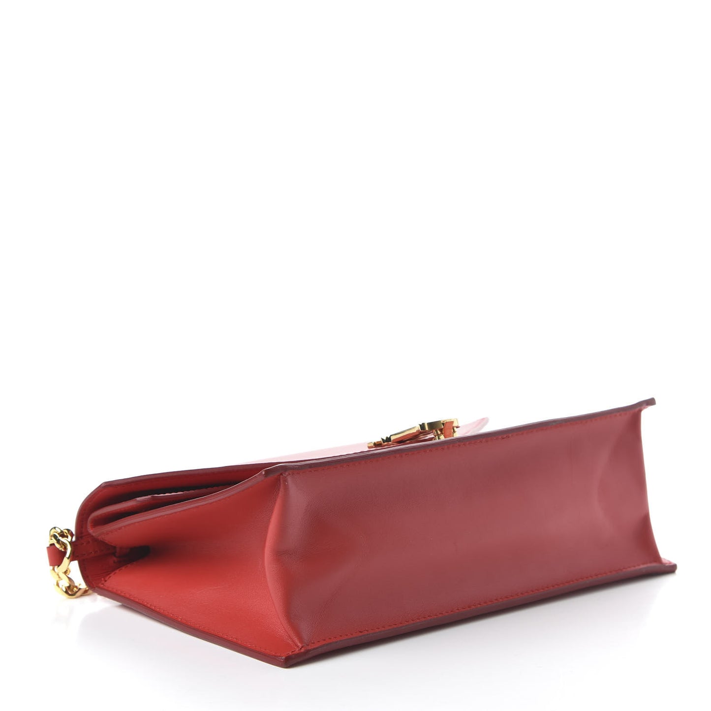 Calfskin Small TB Envelope Chain Clutch Bag Bright Red
