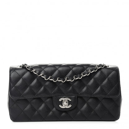 Chanel Caviar Quilted East West Flap Black 1 of 11