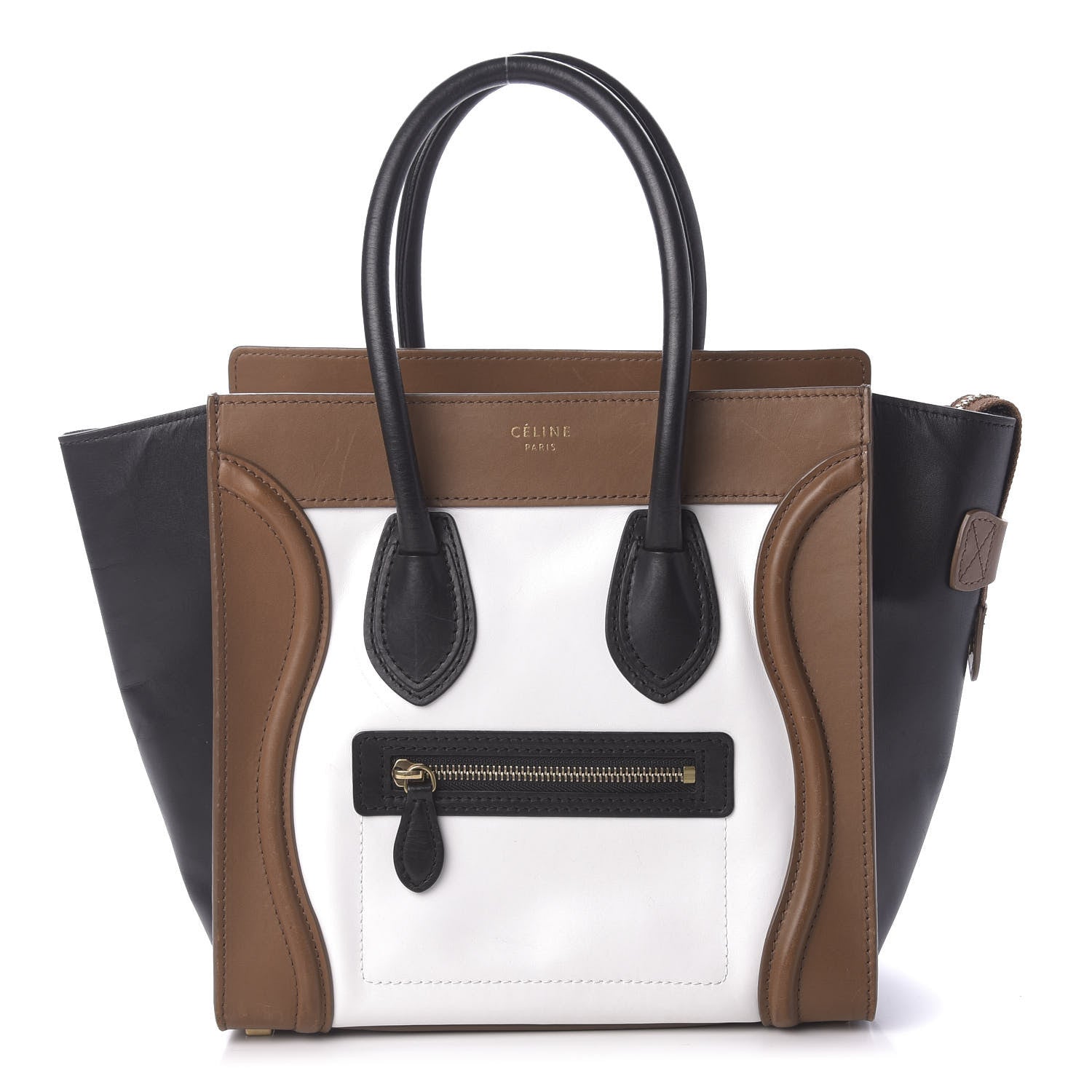 Celine Smooth Calfskin Micro Tri-Color Luggage Brown 1 of 10