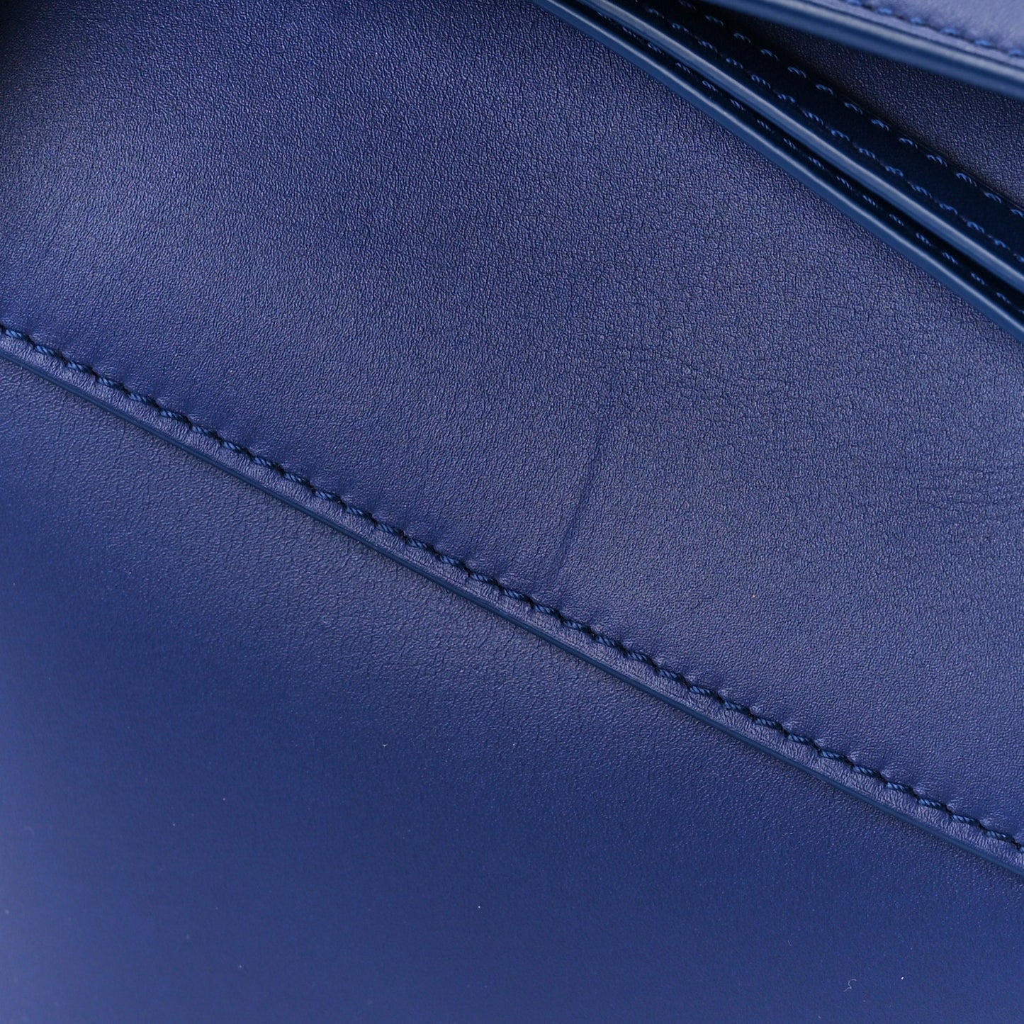 Satin Calfskin Monochrome Small Puzzle Edge Bag Navy