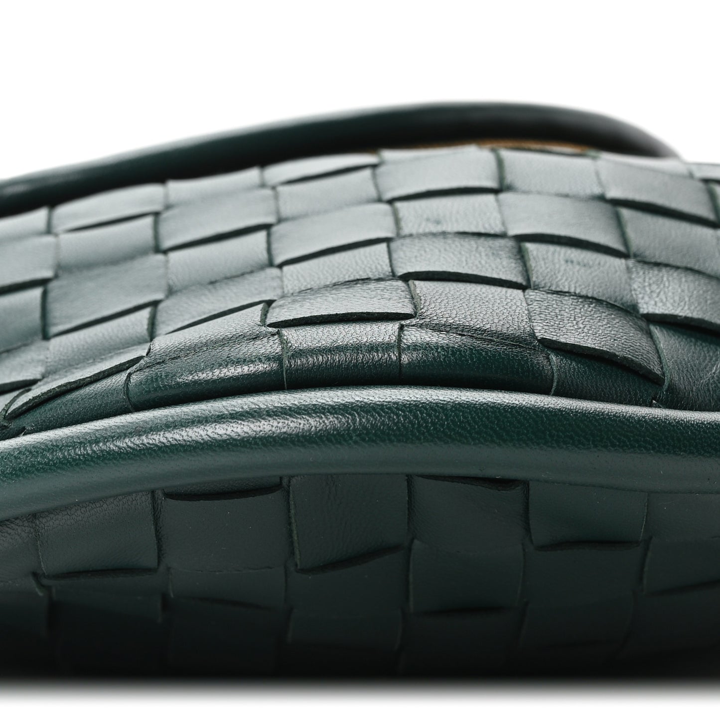 Nappa Intrecciato Medium Gemelli Emerald Green