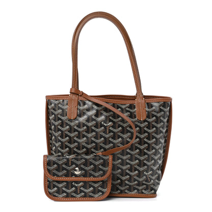Goyard Goyardine Reversible Mini Anjou Black Gold 1 of 13