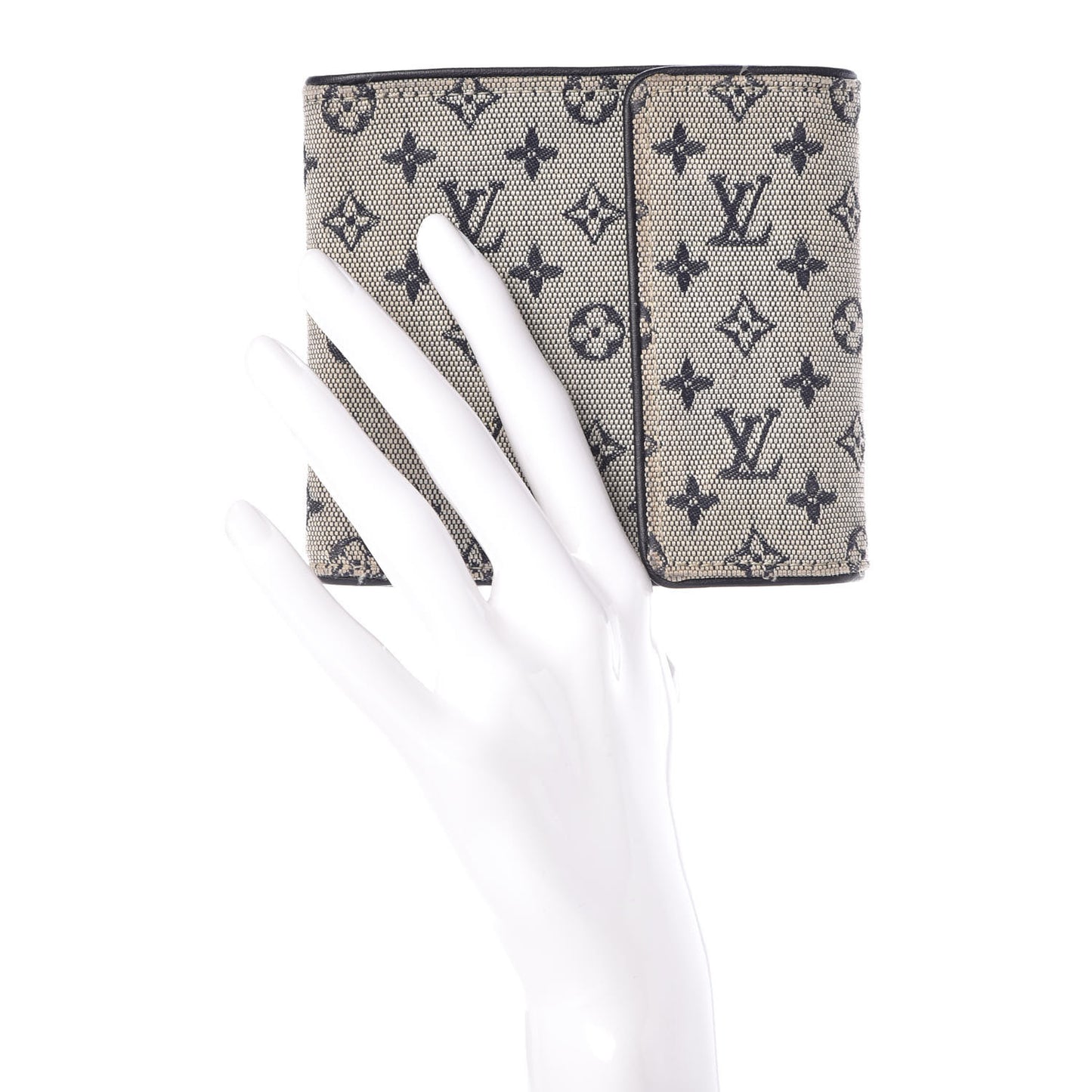 Mini Monogram Compact Wallet Blue