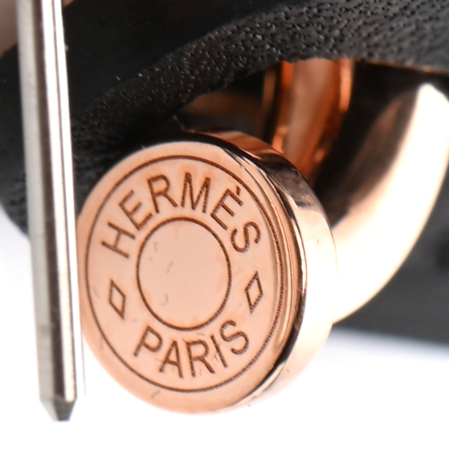 Rose Gold Swift O'Kelly Earrings Black