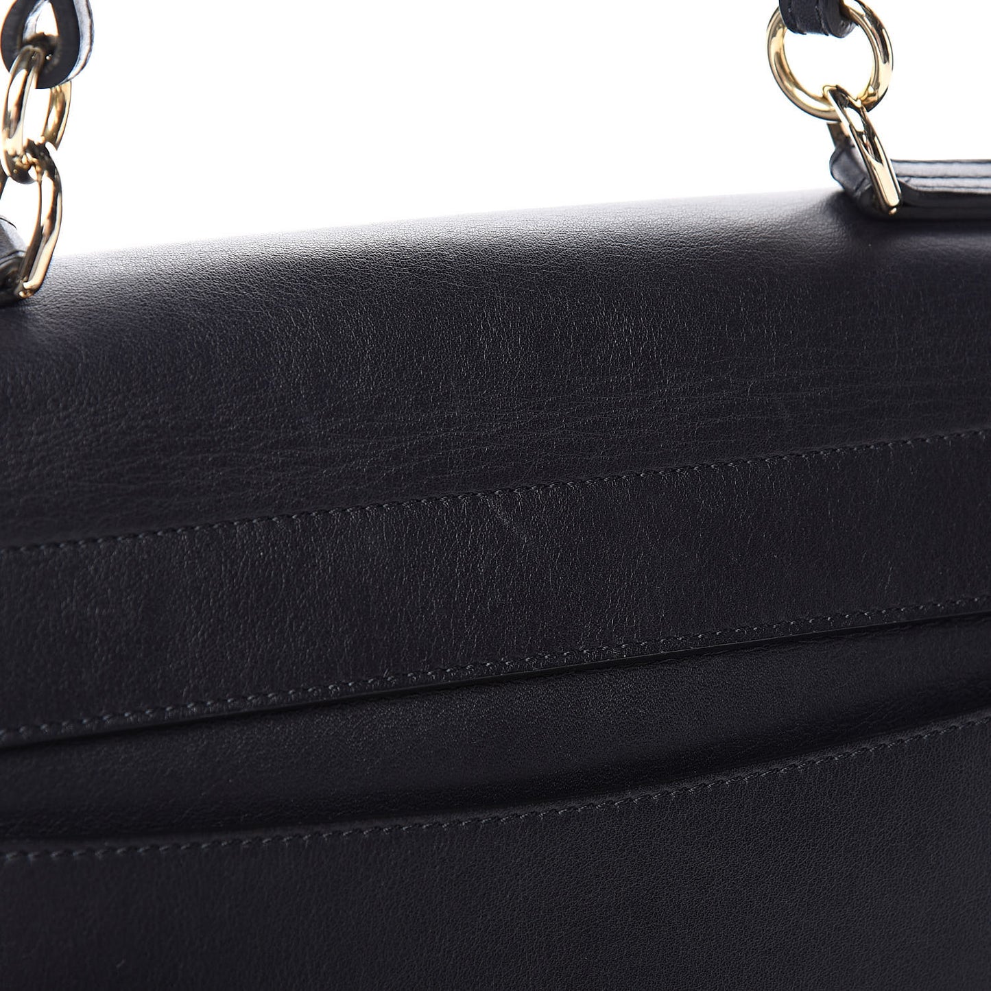 Smooth Calfskin Quilted Small Faye Day Shoulder Bag Full Blue