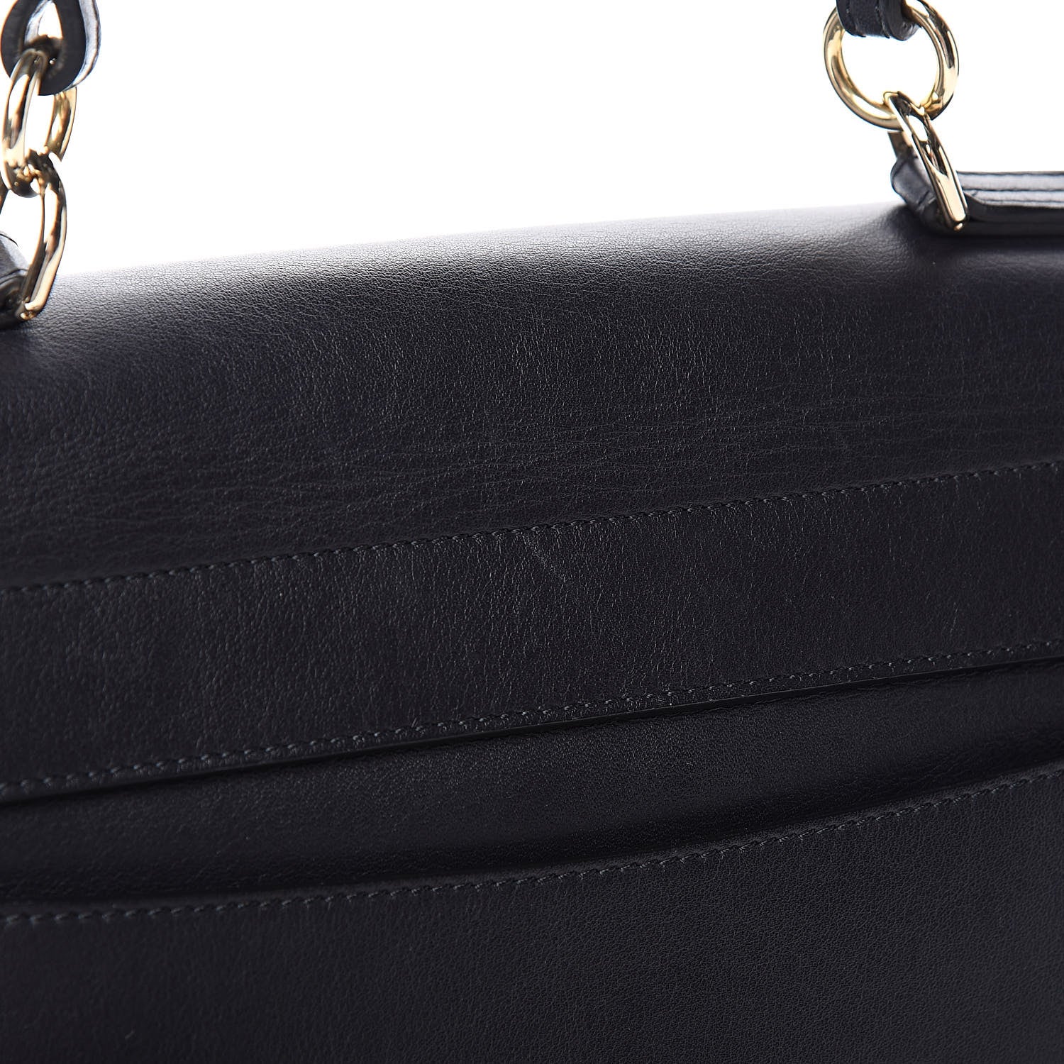 Chloe Smooth Calfskin Quilted Small Faye Day Shoulder Bag Full Blue 11 of 12