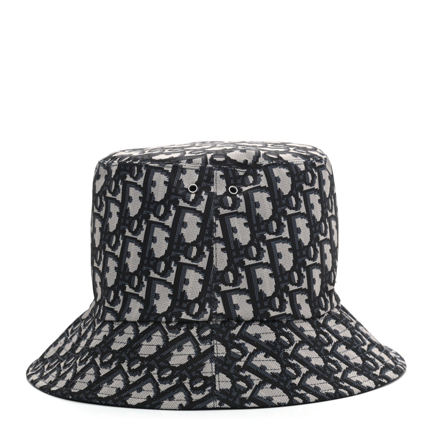 Polyester Cotton Oblique Teddy-D Brim Bucket Hat 57 Black