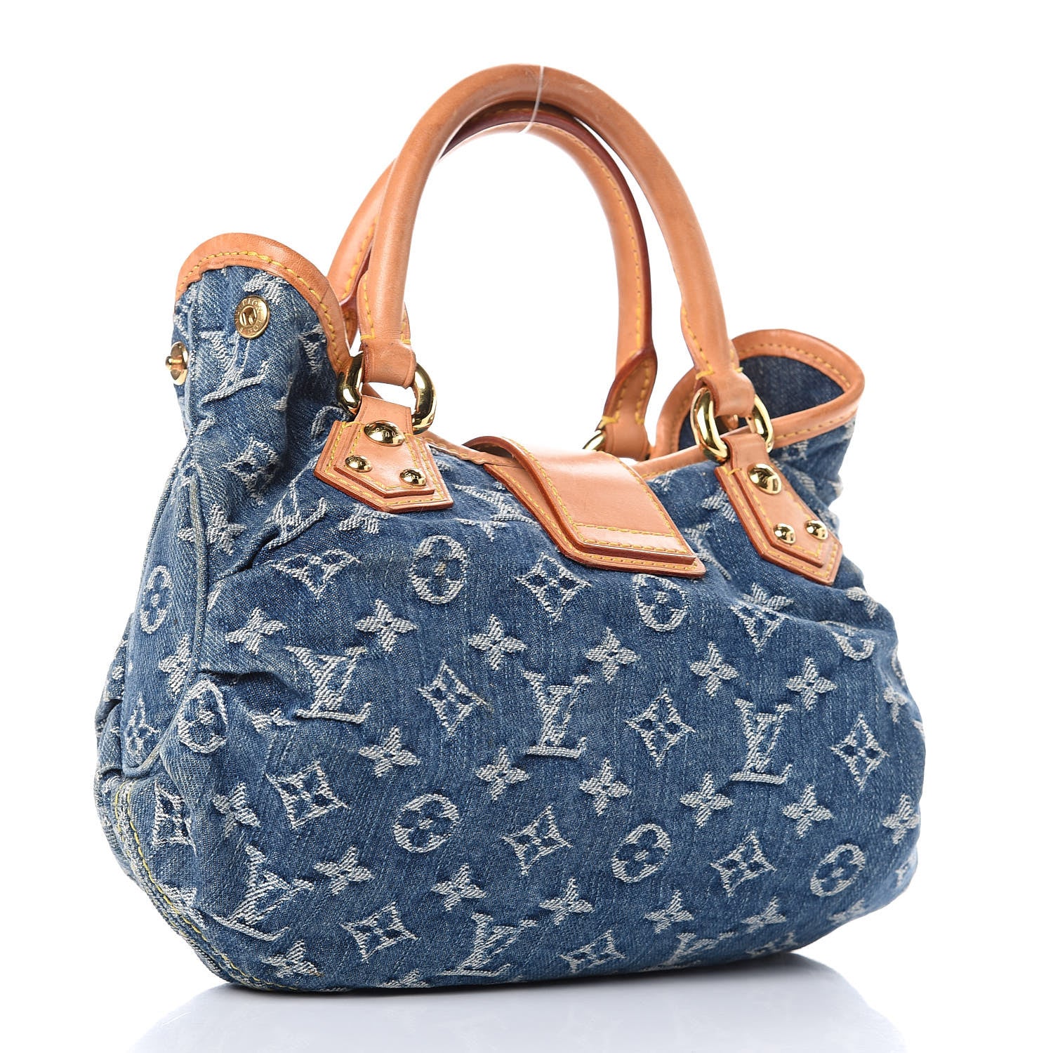 Louis Vuitton Monogram Denim Pleaty Blue 3 of 16