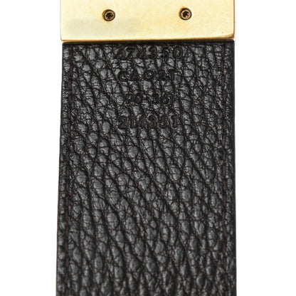 Gucci Calfskin Double G Reversible 37mm Belt 90 36 Black Cocoa 4 of 6